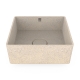 Cube40 washbasin, polar white / countertop