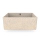 Cube40 washbasin, polar white / countertop