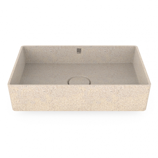 Cube60 washbasin, polar white / countertop