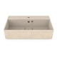 Cube60 washbasin, polar white / countertop with tap hole