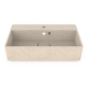 Cube60 washbasin, polar white / wall-mounted with tap hole