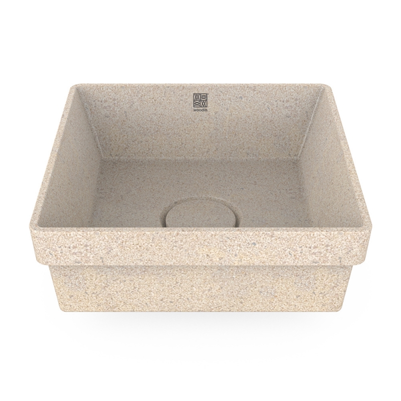 Cube40 washbasin, polar white / recessed