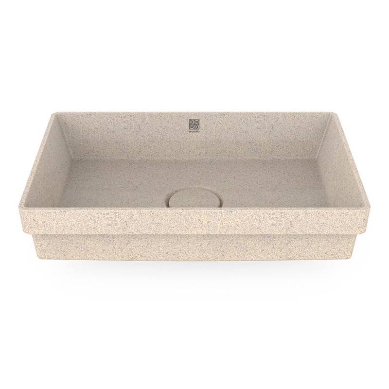 Cube60 washbasin, polar white / recessed