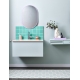 Unit80 washbasin, polar white / integrated