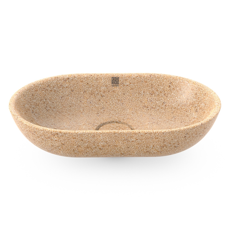 Soft60 washbasin, natural beige / countertop