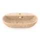 Soft60 washbasin, natural beige / countertop with tap hole