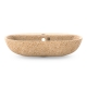 Soft60 washbasin, natural beige / countertop with tap hole
