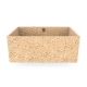 Cube40 washbasin, natural beige / countertop