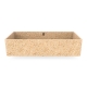 Cube60 washbasin, natural beige / countertop