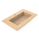 Unit80 washbasin, natural beige / integrated