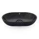Soft60 washbasin, black char / countertop