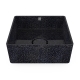 Cube40 washbasin, black char / countertop