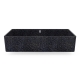 Cube60 washbasin, black char / countertop