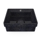 Cube40 washbasin, black char / recessed