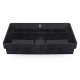 Cube60 washbasin, black char / recessed