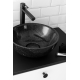 Soft40 washbasin, black char / countertop
