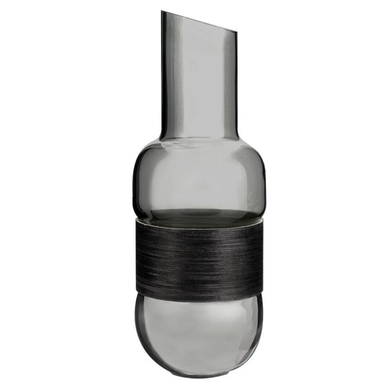 Veneer carafe 1l, grey