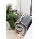 Carrier wood storage box, grey
