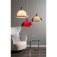 Hanging lamp Kuplat 400, red