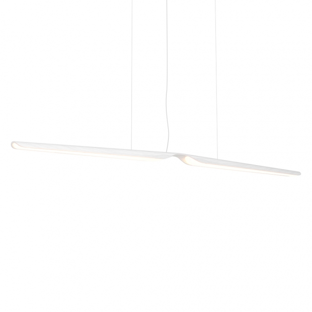 Swan hanging lamp, oak / white