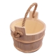 Sauna bucket 4l, pine / rope