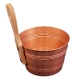 Sauna bucket 4l, copper / pine