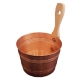 Sauna bucket 4l, copper / pine