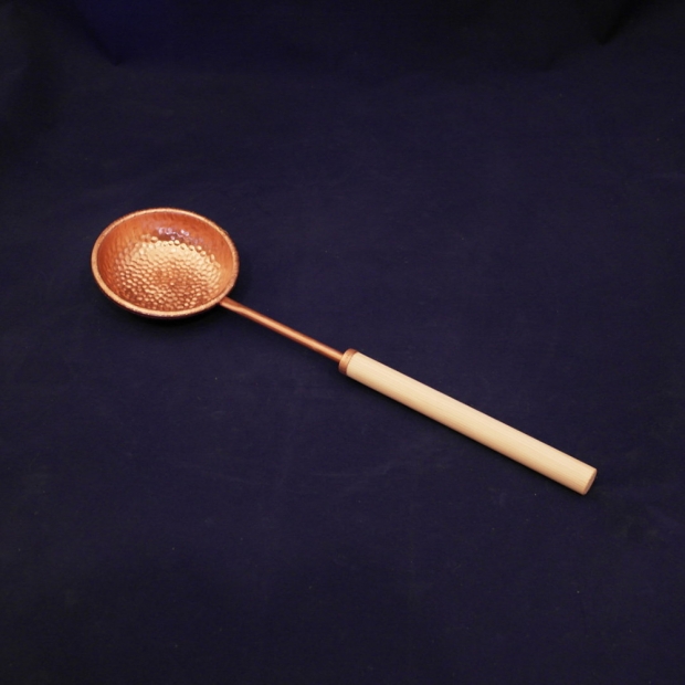 Naberačka do sauny 43cm, meď / borovica