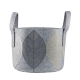 Leaf storage basket 17l, grey