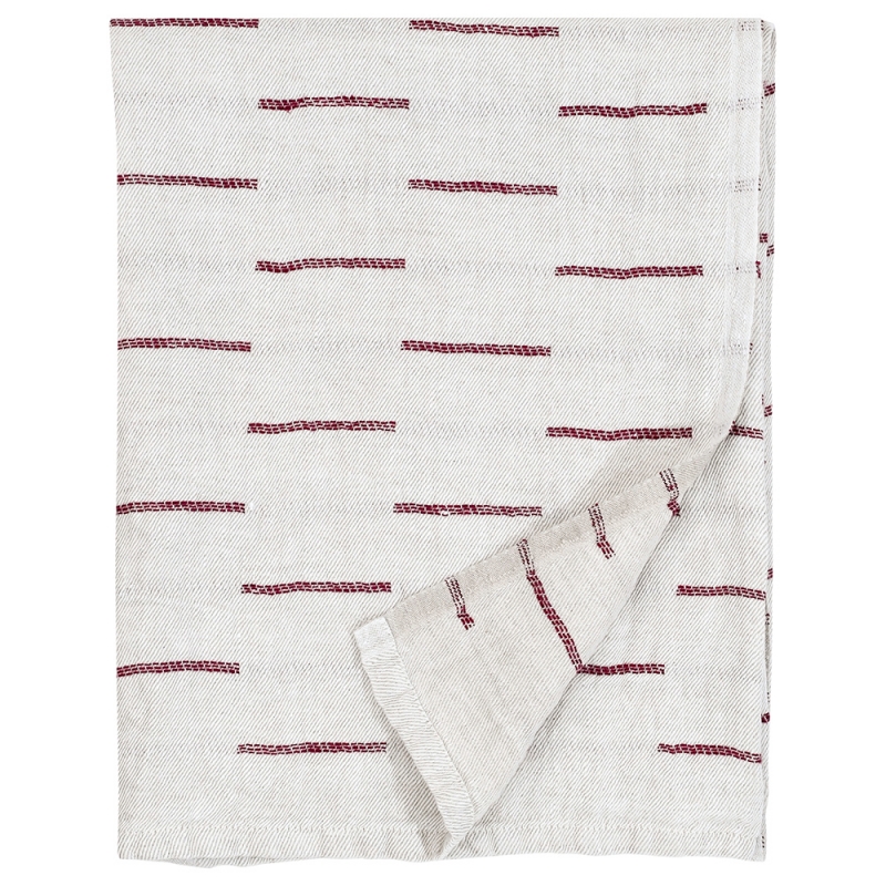 Paussi towel, linen-burgundy