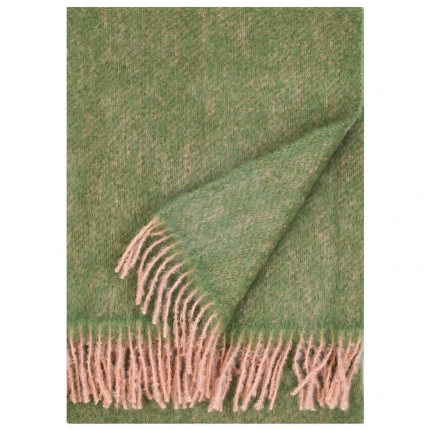 Mohérová deka Revontuli 130x170, pudrovo-olivová