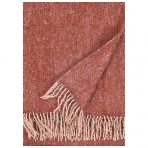 Mohérová deka Revontuli 130x170, púdrovo-gaštanová
