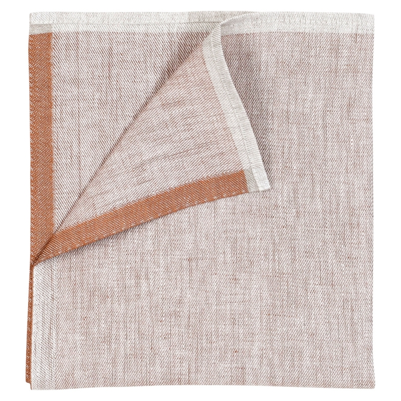 Linen napkin Aamu 48x48, cinnamon
