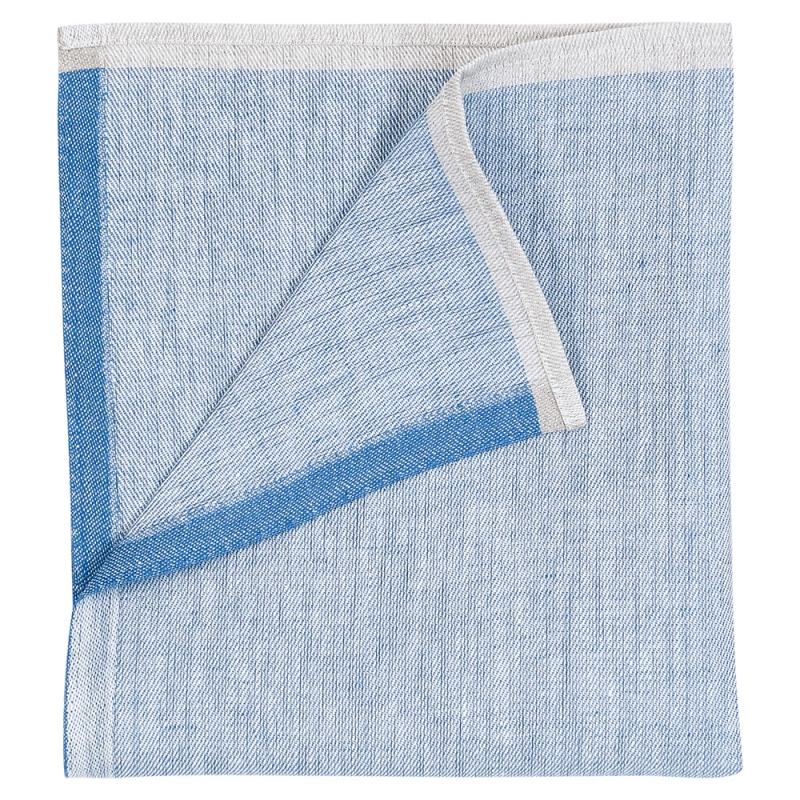 Linen napkin Aamu 48x48, blue rain