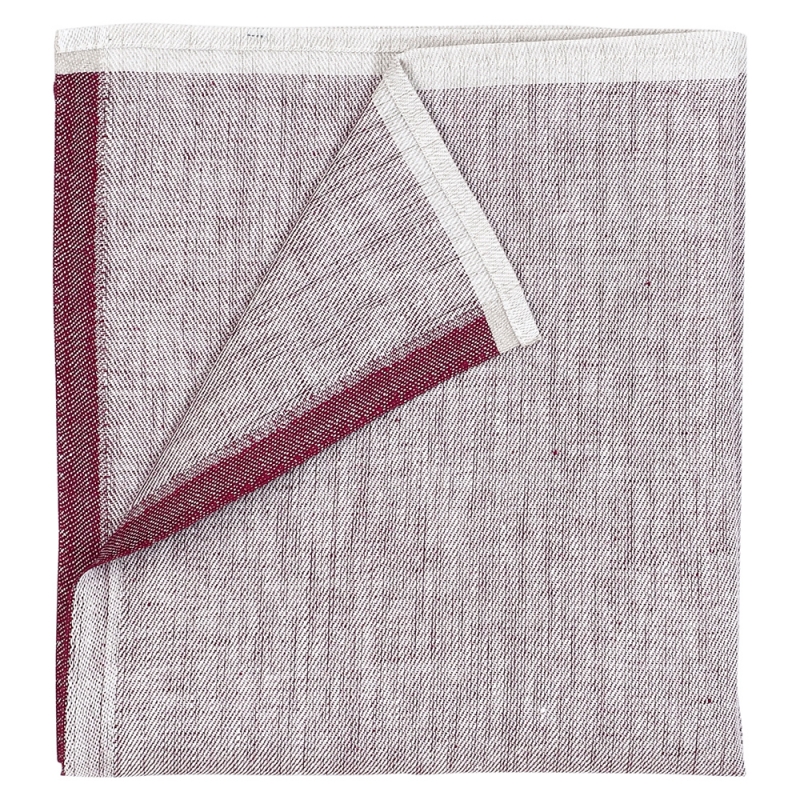 Linen napkin Aamu 48x48, burgundy