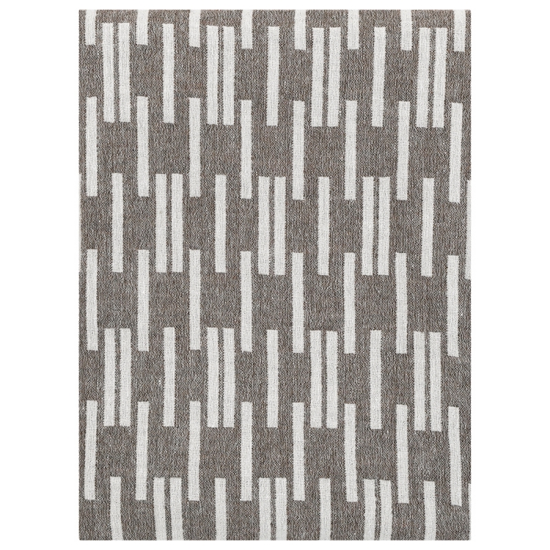Merino blanket Arki 130x180, brown-white