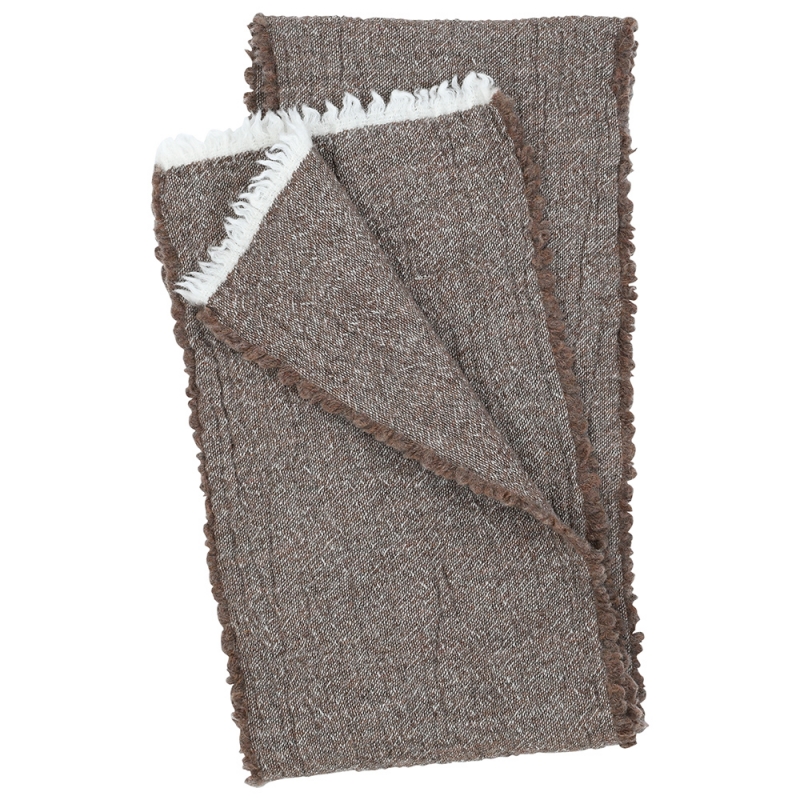 Merino scarf Kota, brown