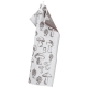 Sienimetsä tea towel 46x70, brown-white