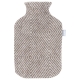 Hot water bottle Maria, brown-white