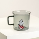 Moominmamma glass mug 0.35l, grey