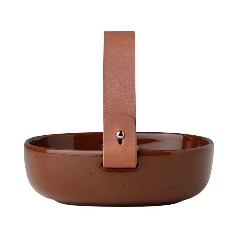 Oiva serving bowl, brick / small