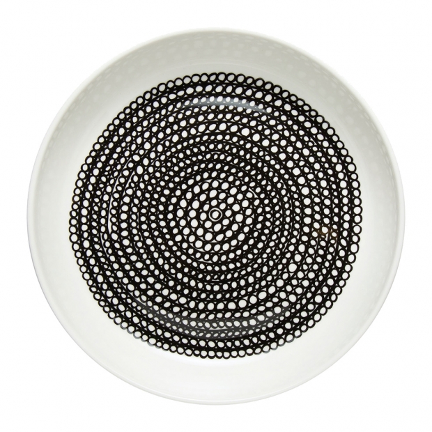 Hlboký tanier Oiva Räsymatto 20,5cm, čierny
