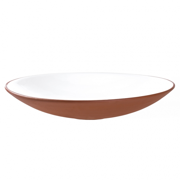Earth bowl 39cm, white