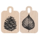 Doska Nordic Pine Cone/Birch Leaf 21x31cm