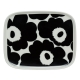 Plate Oiva Unikko 15x12cm, black-white