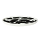 Oiva Unikko plate 20cm, black-white