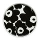 Oiva Unikko plate 20cm, black-white
