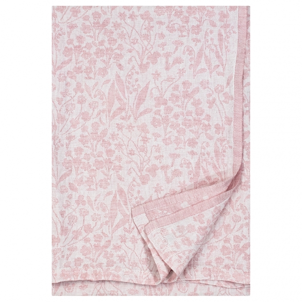 Linen tablecloth Niitty 150x260, pink
