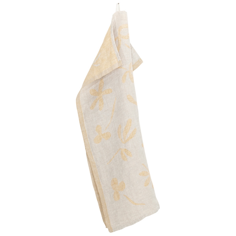 Linen tea towel Friida 48x70, linen-orange cloudberry