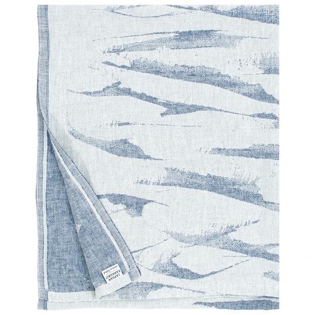 Aallokko linen towel, blue
